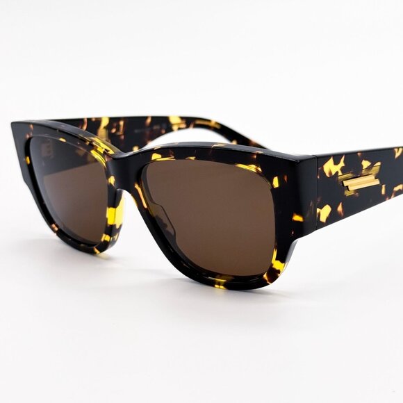 NEW BOTTEGA VENETA SUNGLASSES BV1026S 002 HAVANA WOMEN EYEWEAR BOTTEGA VENETA - Picture 3 of 8